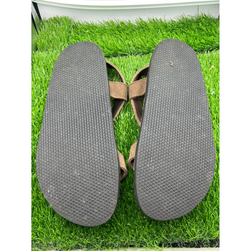 The Noa Sandal Cocoa Suede Strappy Sandals Women's Size 7 Adjustable Buckle‎ - Picture 4 of 6